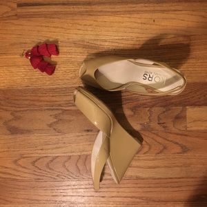 Tan Michael Kors slingback wedges. Only worn once!